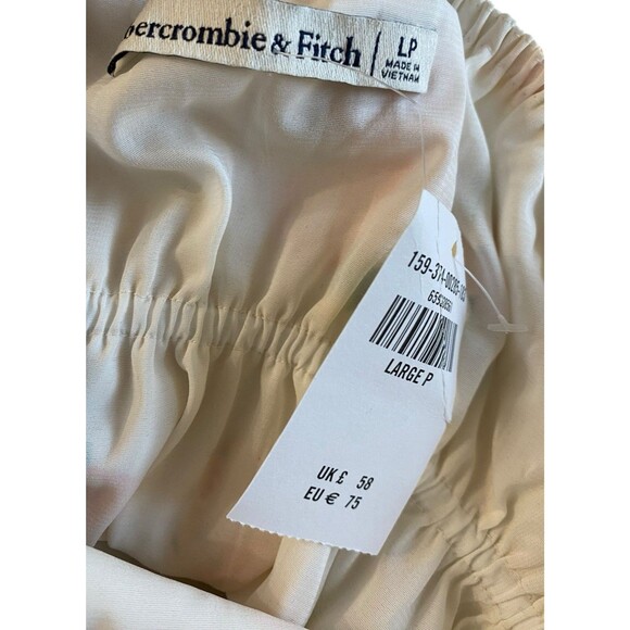 Abercrombie Tie-Front Mini Dress Sz LP Fruit Print Adjustable Straps - Picture 9 of 9